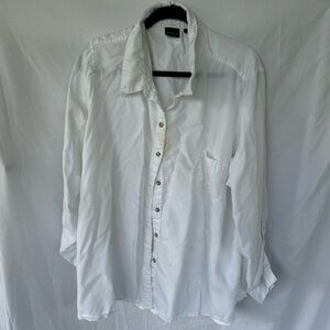 Westbound Woman White Button Down Shirt Size 3X